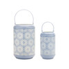 Punched Metal Lantern Candle Holder (Set of 2) - 88598