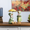 Raincoat Duck Figurine with Umbrella (Set of 2) - 88687