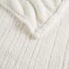  Cozy Ivory Sherpa Electric Heated Plush Blanket