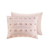 Pink Pom Pom Clip Jacquard Comforter AND Decorative Shams