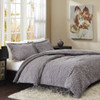 Grey Paisley Ultra Plush Comforter AND Pillow Shams (Norfolk-Grey)