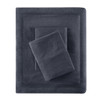Charcoal Grey Cotton Blend Jersey Knit Sheet Set (Cotton Blend-ID-Charcoal)