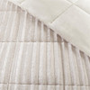 3pc Champagne Faux Fur Comforter AND Decorative Pillow Shams (Duke-Champagne)
