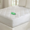 White WATERPROOF 300TC Cotton Mattress Pad (Quiet-White)