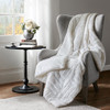 Ivory Cream Ultra Plush Down Alternative Throw Blanket - 50" x 60" (675716783778)