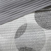 Soft Greys & White Circle Print Coverlet Quilt Set AND Matching Sheet Set (Knowles-Grey-Cov)