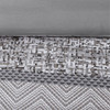 7pc Silver Grey Woven Jacquard Comforter Set AND Decorative Pillow (Rhapsody-Multi)