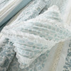 9pc Blue & White Cottage Chic Lace Duvet Cover Bedding Set AND Decorative Pillows (Dawn-Blue-duv)