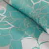 6pc Aqua Grey Reversible Cotton Duvet Cover Bedding Set AND Decorative Pillows (Lola-Aqua-duv)