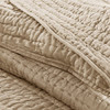 Luxury Linen Cotton Quilted Coverlet AND Decorative Shams (Serene-Linen-cov)