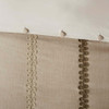 Shades of Brown Embroidered Textured Comforter Set AND Decorative Pillows (Chateau-Linen)