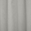 Soft Grey Sheer Stripe Textured Fabric Shower Curtain - 72" x 72" (Anna-Grey-Shower)