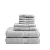 8pc Silver Grey 800GSM Long Staple Cotton Bath Towel Set (800GSM-Silver)