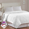 Year Round White Microfiber Down Alternative Blanket w/3M Scotchgard (Windom-White)