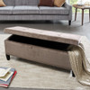 Shandra II Taupe Tufted Top Storage Bench (Shandra II Taupe-Benches) 