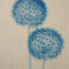  Blue Print Blue Botanicals Framed 3 Piece Printed Canvas On Linen (Blue Print -Blue-Art)