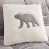 Grey & Ivory Plush Reversible Berber Comforter Set AND Decorative Pillow (Alton-Grey/Ivory)