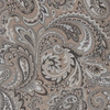 Soft Taupe & Grey Paisley BLACKOUT Window Panel - Room Darkening (Jenelle-Taupe-window)