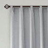 Grey on Grey Cotton Tufts Jacquard Pom Pom Window Panel (Brooklyn-Grey-window)