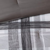 Black & Grey Reversible Plaid Comforter Set AND Decorative Pillows (Rudy-Black)