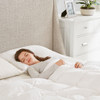 All Season Warmth White Oversized 100% Cotton Down Comforter (All Season Warmth -White-Comf)