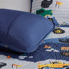 Nash Blue Reversible Coverlet Set (Nash -Blue-Cov)