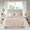 Tuscany Blush 3 Piece Reversible Scalloped Edge Coverlet Set (Tuscany -Blush-Cov)