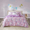  Lola Pink Cotton Reversible Coverlet Set ( Lola -Pink-Cov)