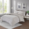  Space Dyed Grey Melange Cotton Jersey Knit Comforter Set (Space Dyed -Grey-Comf)