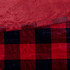 Oversized Red & Black HEATED Buffalo Checkered Throw Blanket - 60x70" (Jacob Heated-Red/Black-throw)
