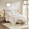 Gia Back Blush Print Long Fur Comforter Mini Set (Gia Back -Blush-Comf) 