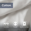 Bahari White 3 Piece Tufted Cotton Chenille Palm Comforter Set (Bahari -White-Comf)