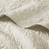  Ivory Oversized Quilted Throw Blanket (675716766795)