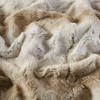 Sandy Brown Oversized Faux Fur Reversible Throw Blanket - 60x70" (675716996857)