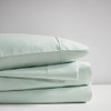 4pc Seafoam Green 400TC Wrinkle Resistant Cotton Sateen Sheet Set - QUEEN (086569216908)