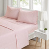 3pc Pink & White Cats Novelty Printed Microfiber Sheet Set - TWIN (086569034120)