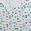 3pc Grey/Blue Road Trip Novelty Printed Sheet Set - TWIN (086569034106)