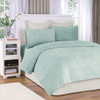 4pc FULL Aqua Blue Soloft Micro Plush Sheet Set (675716361099)