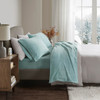 4pc FULL Aqua Blue Soloft Micro Plush Sheet Set (675716361099)