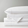 6pc White 800TC Cotton Rich Sateen Sheet Set (800 Thread Count Cotton-White)