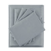 6pc Grey QUEEN Microfiber Sheet Set w/ Side Storage Pockets (086569036667)