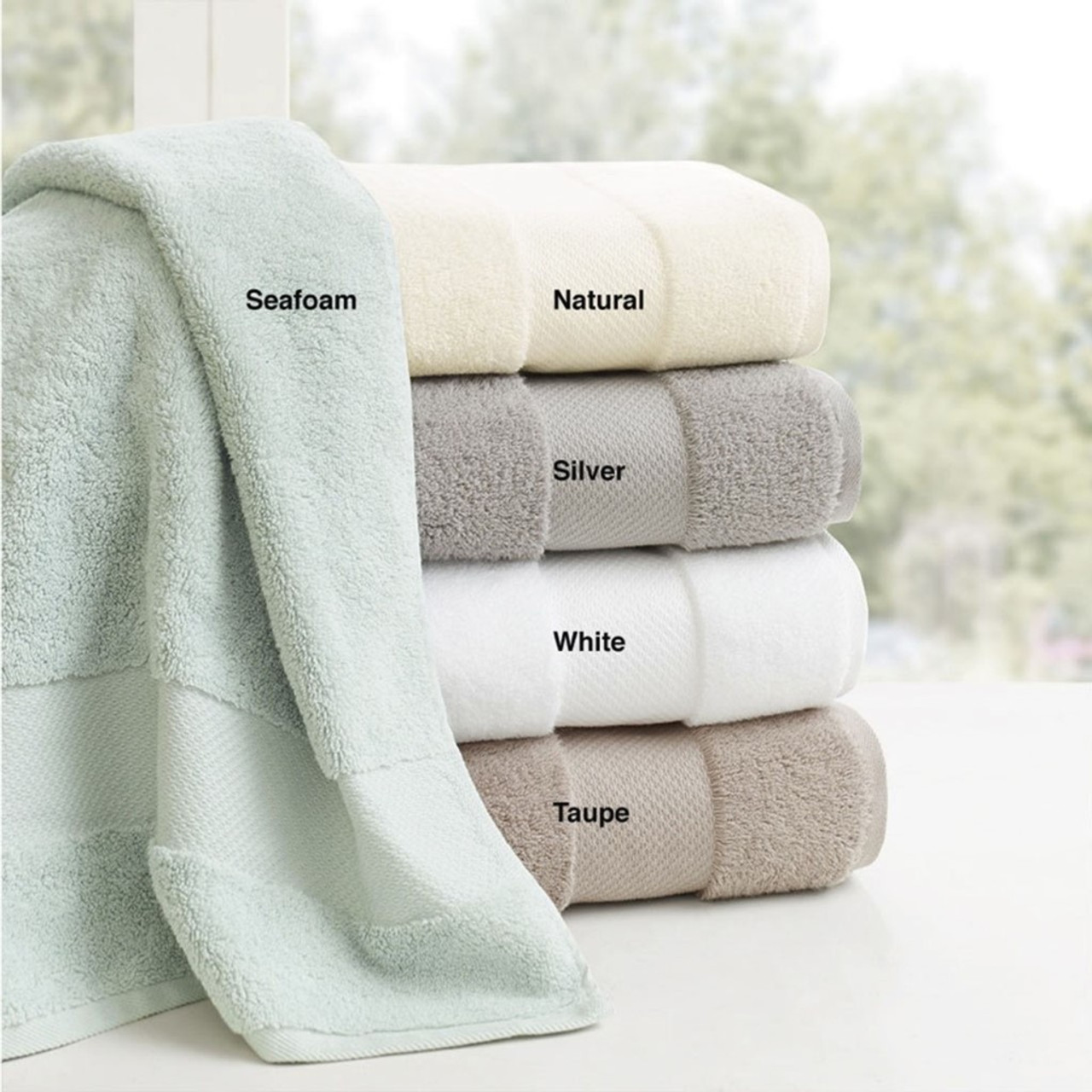 6pc Turkish Bath Towel Set Silver