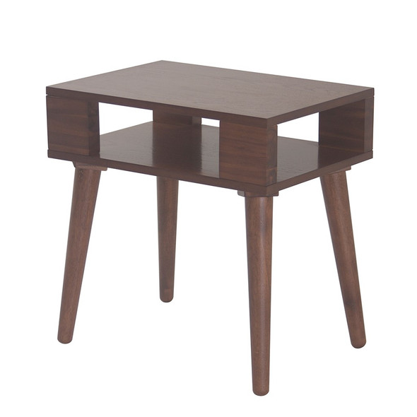 Jayce Mid Century Pecan Wood Table (Jayce Mid Century Pecan-Wood Table )