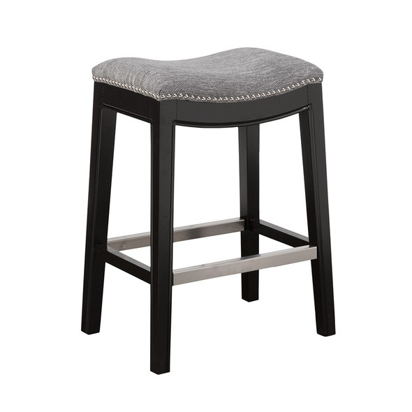 Belfast Saddle Grey Counter Stool (Belfast Saddle Grey-Counter Stool)