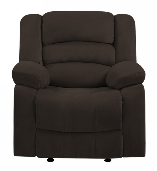 40" Contemporary Brown Fabric Chair