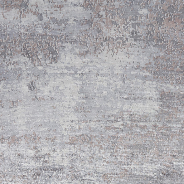 8'x10' Slate Grey Hand Loomed Abstract Brushstroke Indoor Area Rug