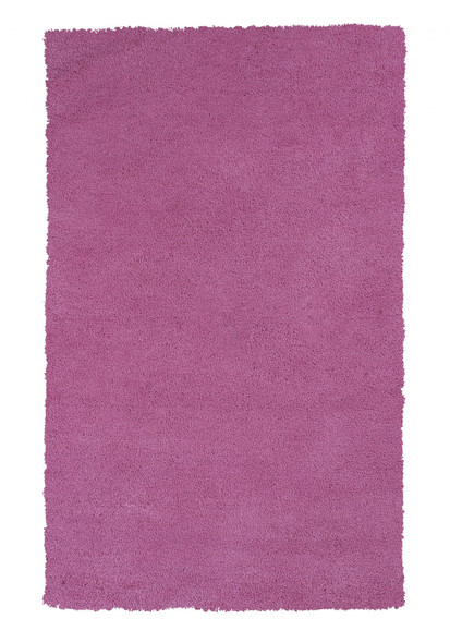 9' x 13' Polyester Hot Pink Area Rug