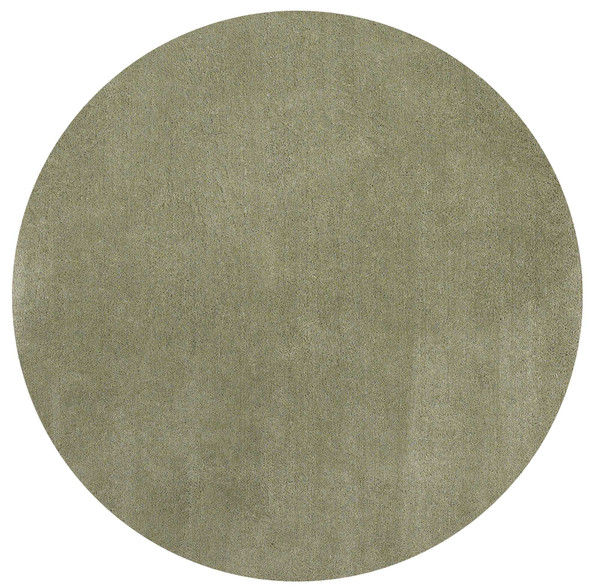 6' Round  Polyester Sage Area Rug