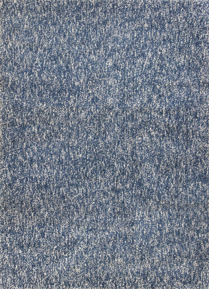 5'x7' Indigo Ivory Heather Indoor Shag Rug