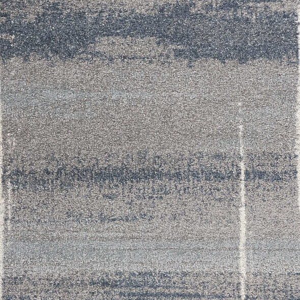 5'x8' Blue Grey Machine Woven Abstract Indoor Area Rug